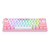 Teclado Gamer Redragon Fizz Pro K616 Rgb 60% Blanco Rosa Us - TecnoEshop CBA