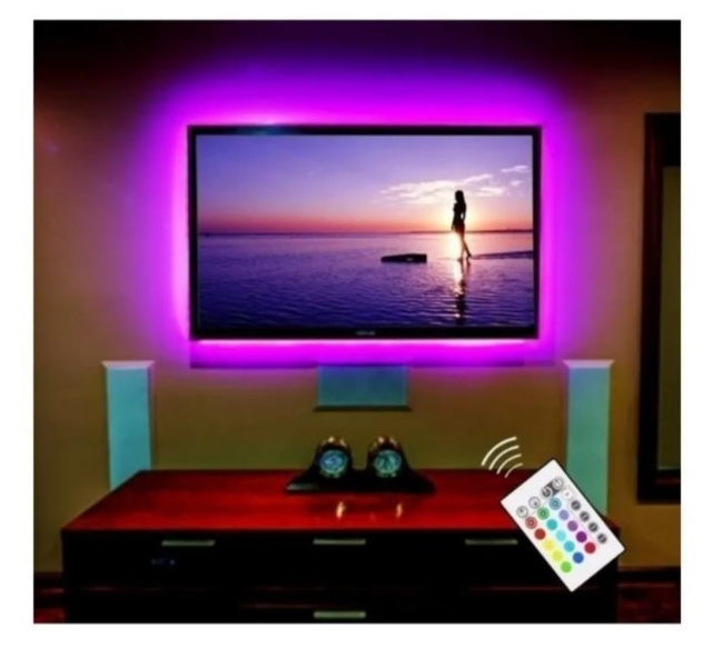RGBIC Tira LED TV, Luces LED 2,5m para Televisores de 32 - 55