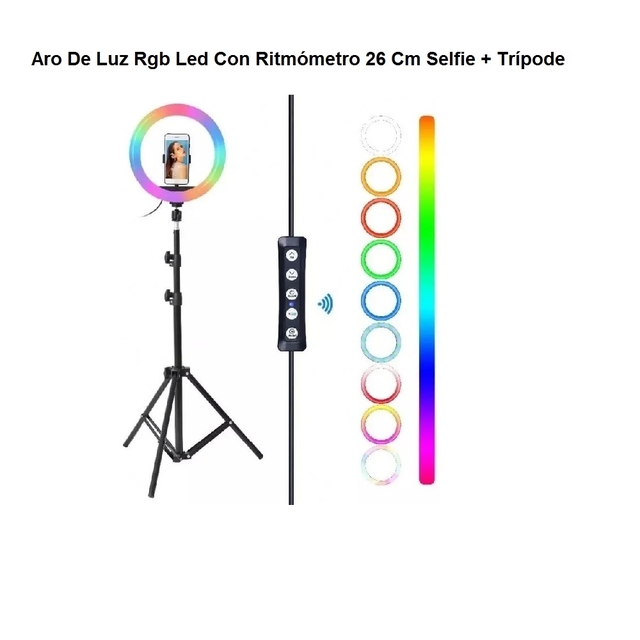 Aro de Luz Led de 12 Pulgadas Incluye Trípode de 2 Mt