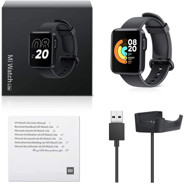 Xiaomi mi watch lite black new arrivals
