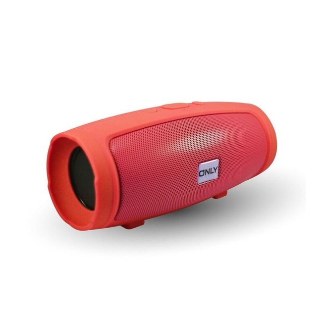 Mini altavoz inalámbrico Bluetooth Subwoofer portátil Tarjeta  USB portátil Altavoz pequeño altavoz Parrillas (rojo, tamaño único) :  Electrónica