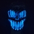 Máscara Calavera Plata con LED - comprar online