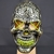 Máscara Calavera Gold LED - comprar online