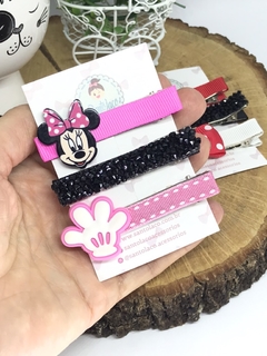 Hair clips Minnie - comprar online