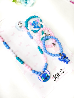 Kit colar, pulseira e anel Stitch - (PRONTA ENTREGA) - comprar online