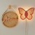 Luminária de Parede Borboleta com Palhinha - STUDIO POTY- Decoração Infantil