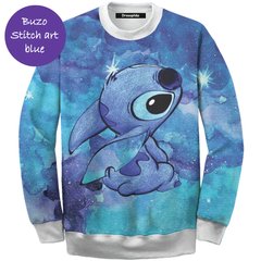 Buzo Stitch art blue