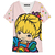 Remera Rainbow Face pink