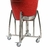 KAMADO PAMPA ROJO CON CARRO ACERO INOX Y ACCESORIOS DE MADERA 59x122 CM (701186) - tienda online