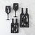 SET DE VINO X 5 ACCESORIOS BOTELLA BLACK (0663) - Binah Deco