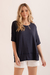 Blusa Sunset Malha Bleu Manga Curta - comprar online