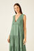 Vestido Óreo Crepe Verde Christy - loja online