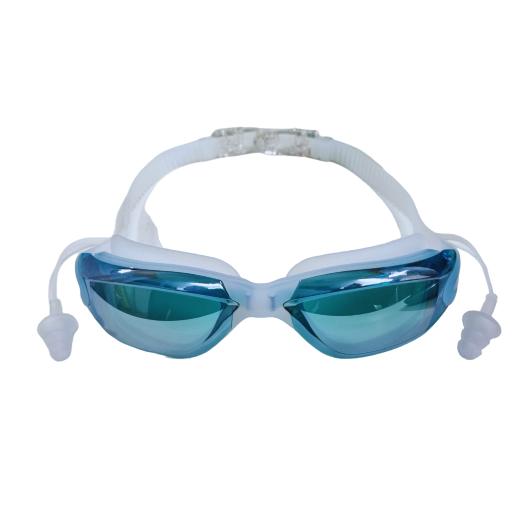 Antiparras Espejadas de Natacion con Tapones y UV