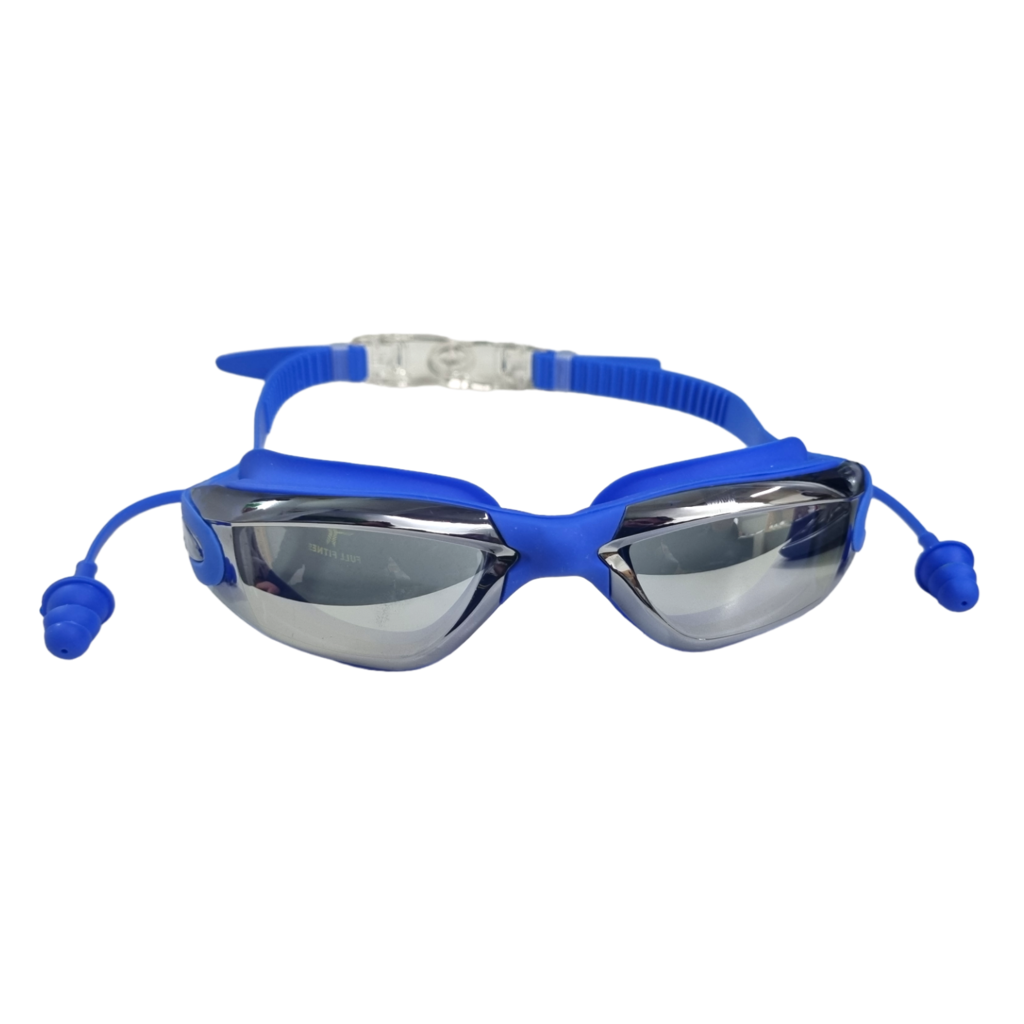 Antiparras Espejadas de Natacion con Tapones y UV