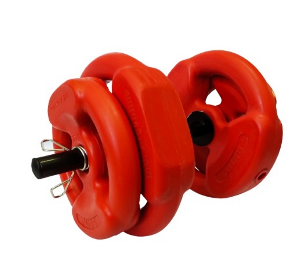 Mancuerna 2 Discos 2 5 Kg 2 Discos 5 Kg Body 15kg Total