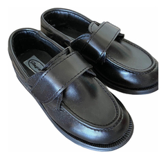 Zapato Escolar Infantil Con Abrojo Negro - comprar online
