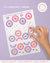 Stickers "CON FRASES" Lila y rosa (110 stickers + minis)