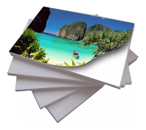 500 Folhas Papel Fotográfico Adesivo 115g Glossy Brilho a Prova D'água para  Jato de Tinta