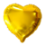 Balão Coração Dourado 10 Polegadas 25cm - 10 unidades