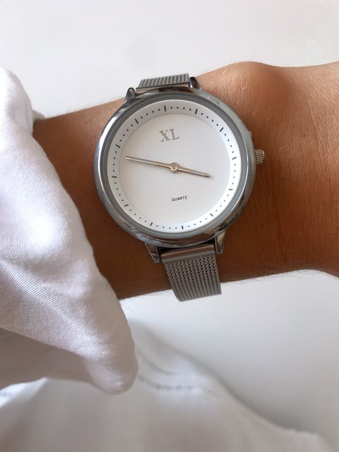 Reloj xl plateado sales