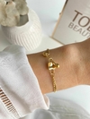 Pulsera Acero Gold (Cod P43609G)