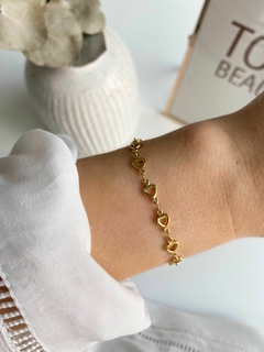 Pulsera Acero Gold (Cod P43624G)