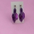 cristales violeta espejado - acero (par)