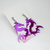 Dragon espejado violeta - acero quirúrgico (par)