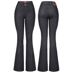 CALÇA JEANS CIA FLARE BLACK FJO123 - WF2003RT