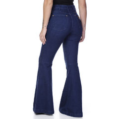 CALÇA JEANS LYCRA FEM ALTA TRUMPET FLARE - WF2103 - comprar online