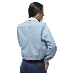 JAQUETA JEANS FEMININA FORRO PELO P/GG - WF7039 - Wrangler Brasil