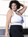 Double Crop Musculosa Lycra White
