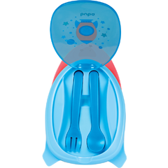 Kit Refeição Infantil Com Talher Foguete Azul - Buba - comprar online