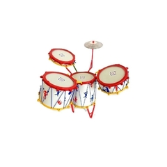 Mini Bateria Musical Infantil Tabum, 4 Tambores 1 Prato