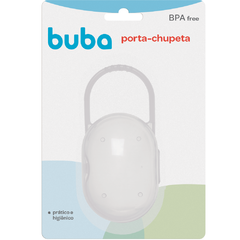 Porta-Chupeta com Alca Incolor Transporte Higienico para Chupeta - Buba