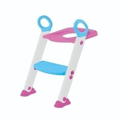 Escada Para Assento Sanitário Redutor Trono Infantil Vaso Rosa - comprar online