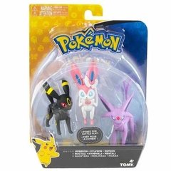 Pokemon Figuras Pack Com 3 Bonecos - Brinquedos Sunny - MasterCoisas