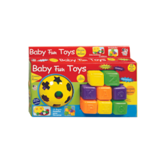 Brinquedo Didatico Para Crianças Educativo Alfabeto E Cubos