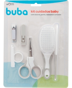 Kit Cuidados para Bebê Escova Pente Cortador E Tesoura BUBA