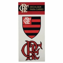 Cartela de Decalques / Adesivos Rubro Negro Flamengo para Carro C/ 2 adesivos