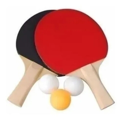 Kit Ping Pong Tênis De Mesa Raquetes Bolinhas Rede Brinquedo.