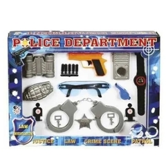 Kit Policia Police Department Algemas + Capacete Policial - comprar online