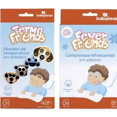 Kit Com Termo Friends + Fever Friends Compressa Alivia Febre.