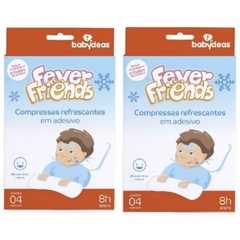 Fever Friends Compressa Refrescante Alívio Febre Kit Com 2
