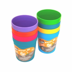 Copos Plásticos Colorido kit com 4 unidades de 200 ml cada Sana Babies - comprar online
