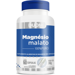 Magnésio Malato 100% Puro - 60 Cápsulas