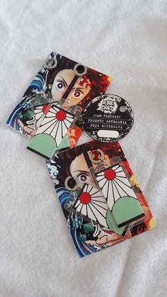 Brincos ou Colar Kimetsu no Yaba/Demon Slayer/Tanjiro - comprar online