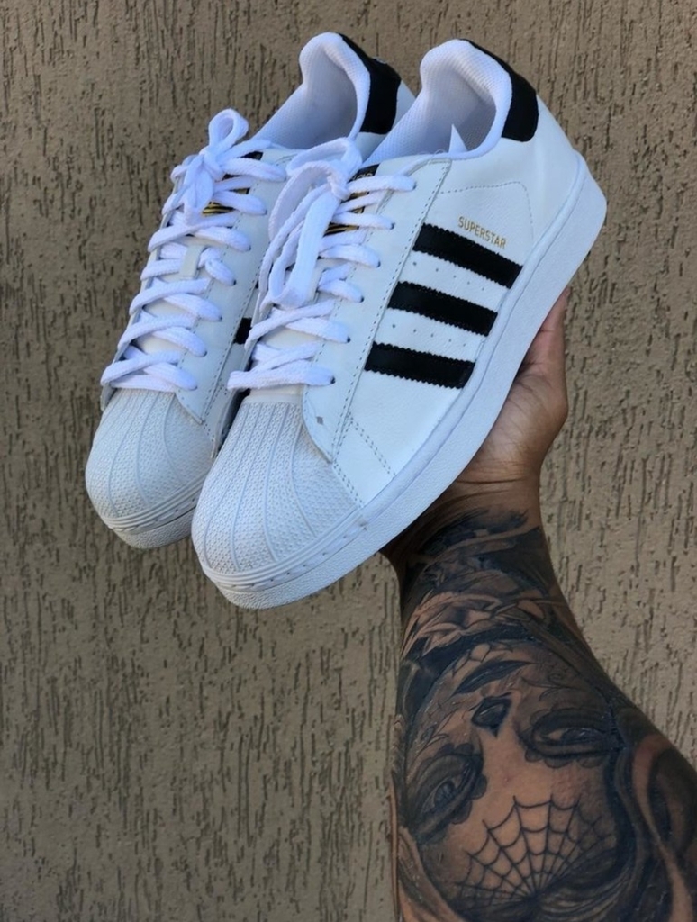 Adidas Superstar branco/preto clássic - Griffeborges