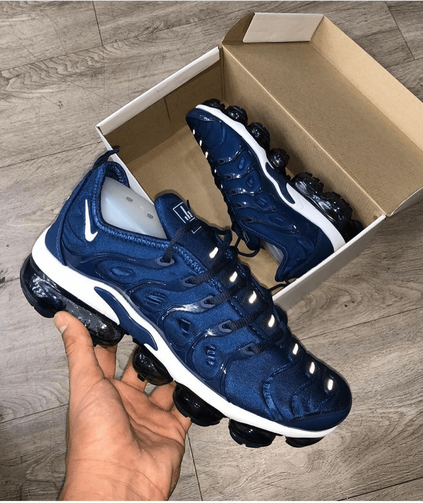Vapor max azul e branco sales
