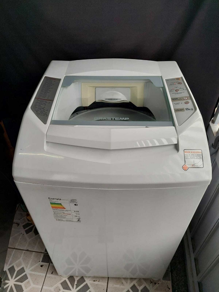 Máquina de Lavar roupas Brastemp Clean 8Kg 110v painel digital lava e  centrifuga
